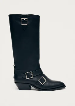 Ryder Black Leather Boots