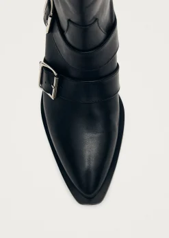Ryder Black Leather Boots