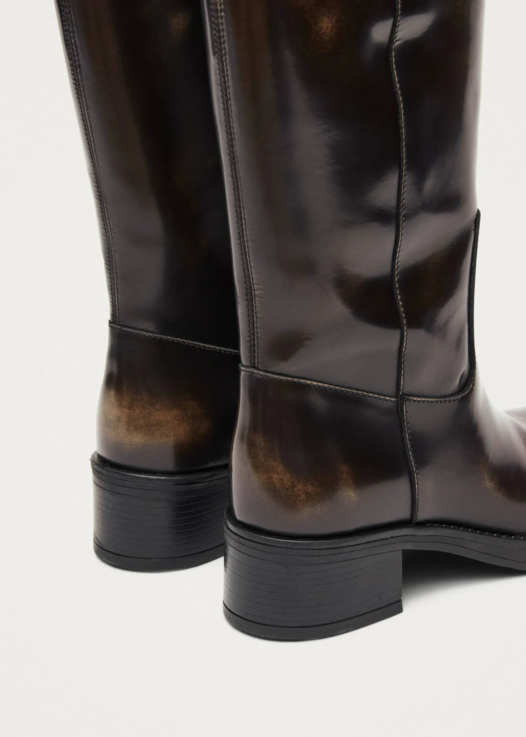 Sajan Braune Lederstiefel
