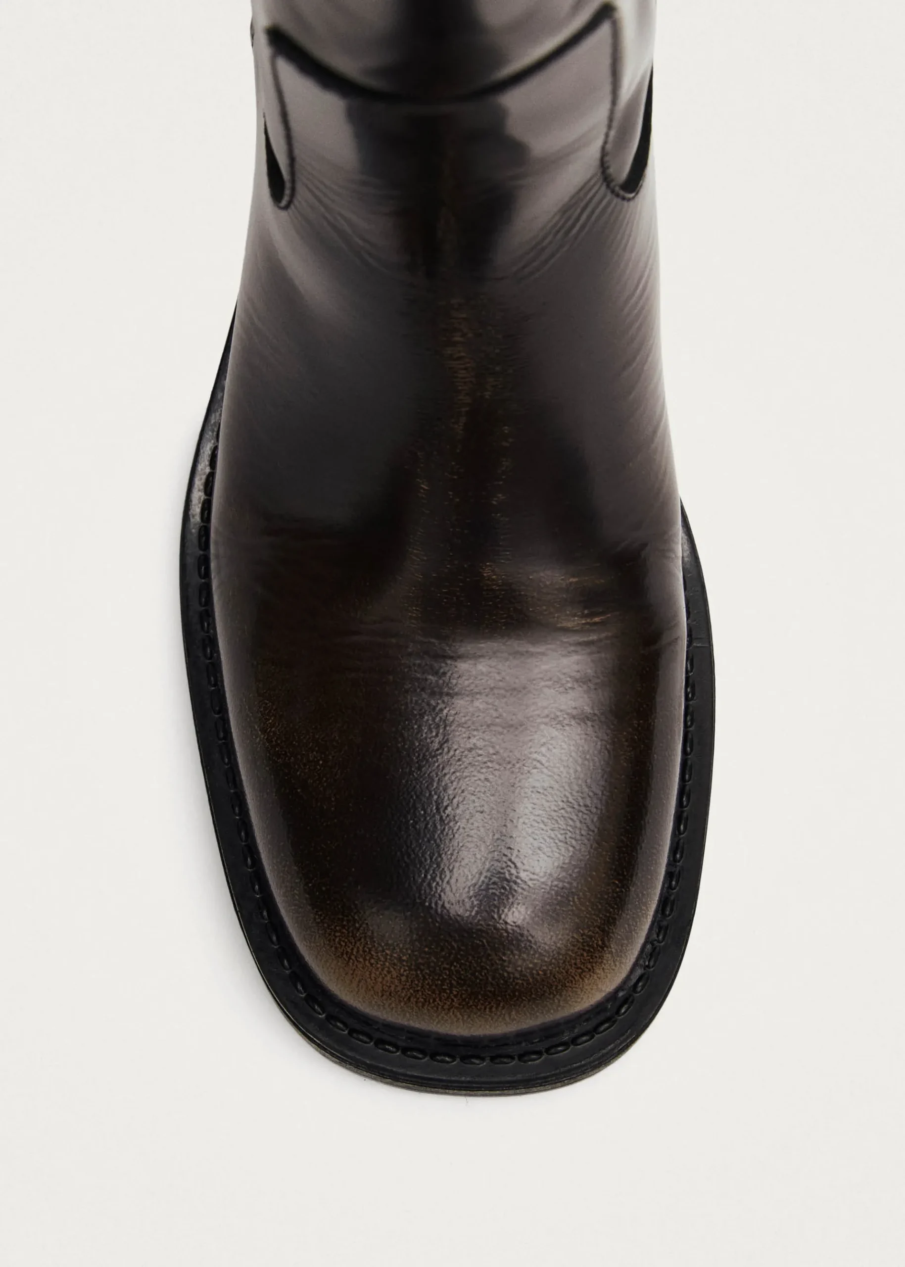 Sajan Braune Lederstiefel