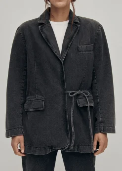 Sandra Schwarze Denim-Blazer