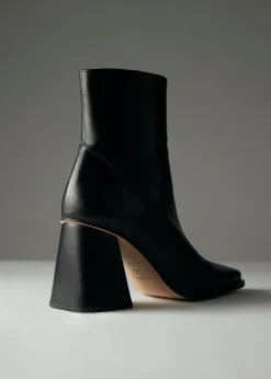 Süd Schwarze Lederstiefel
