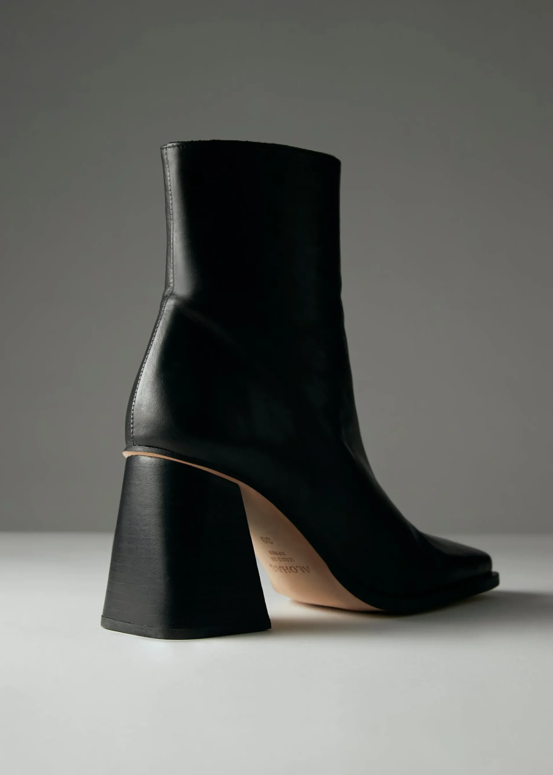 Süd Schwarze Lederstiefel