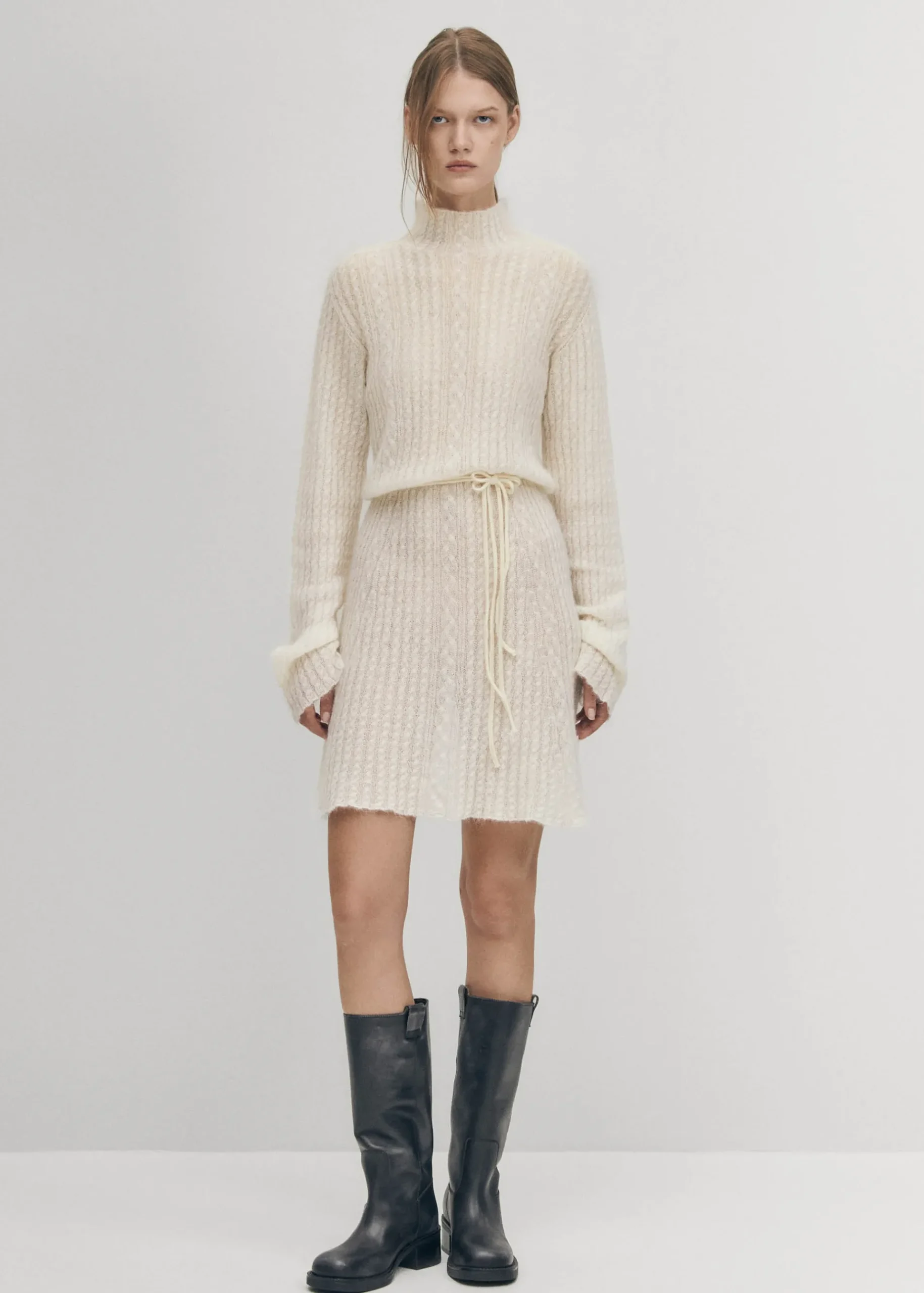 Selene Creme Kleid
