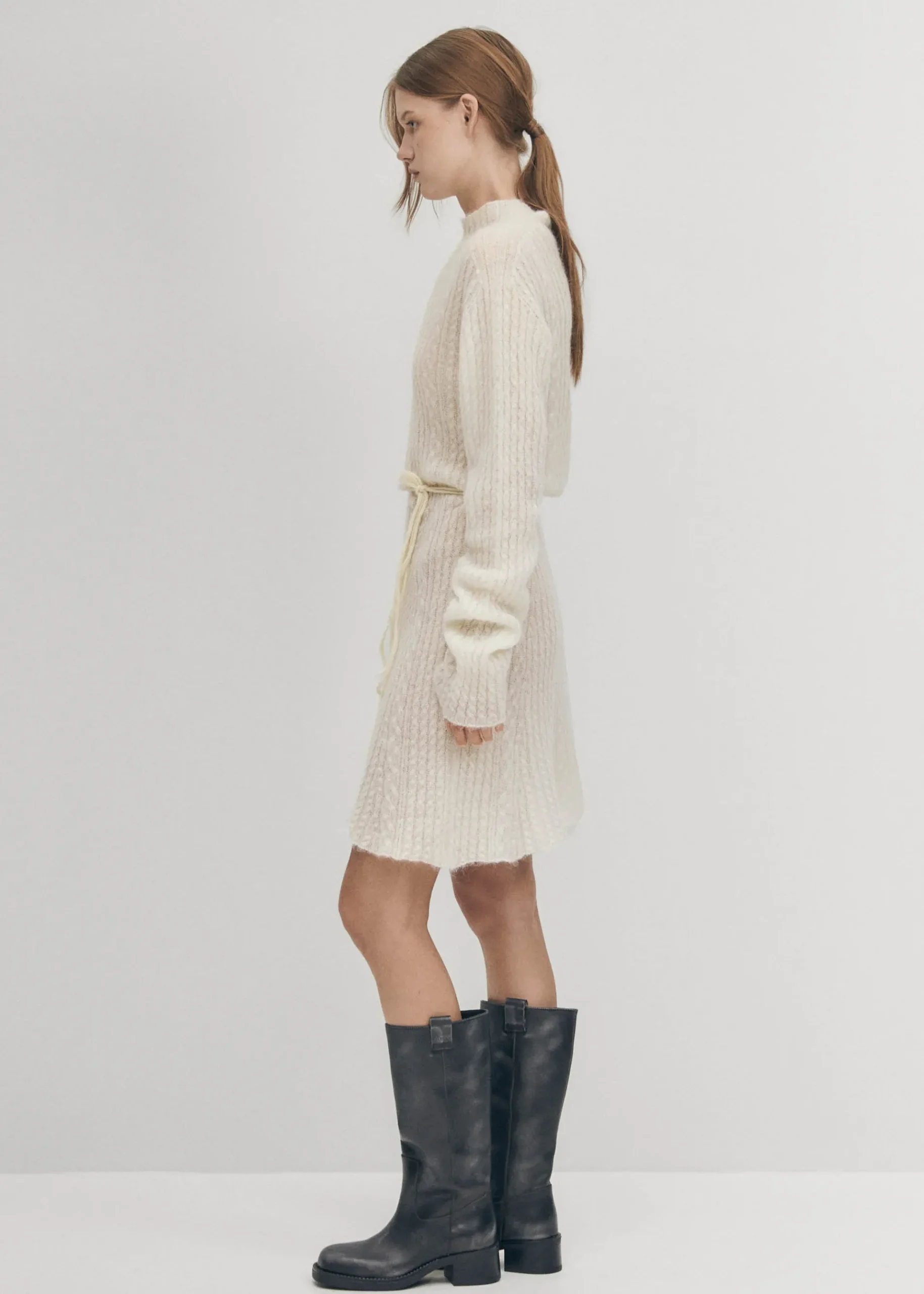 Selene Creme Kleid