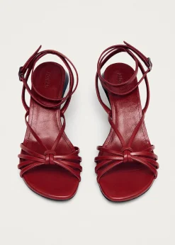 Soleia Rote Ledersandalen