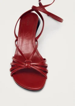 Soleia Rote Ledersandalen