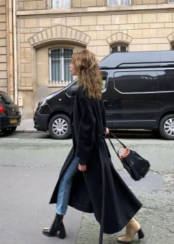 South Bicolor Schwarze und beigefarbene Lederstiefel