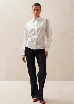 Sugar Red Thin Stripes Shirt