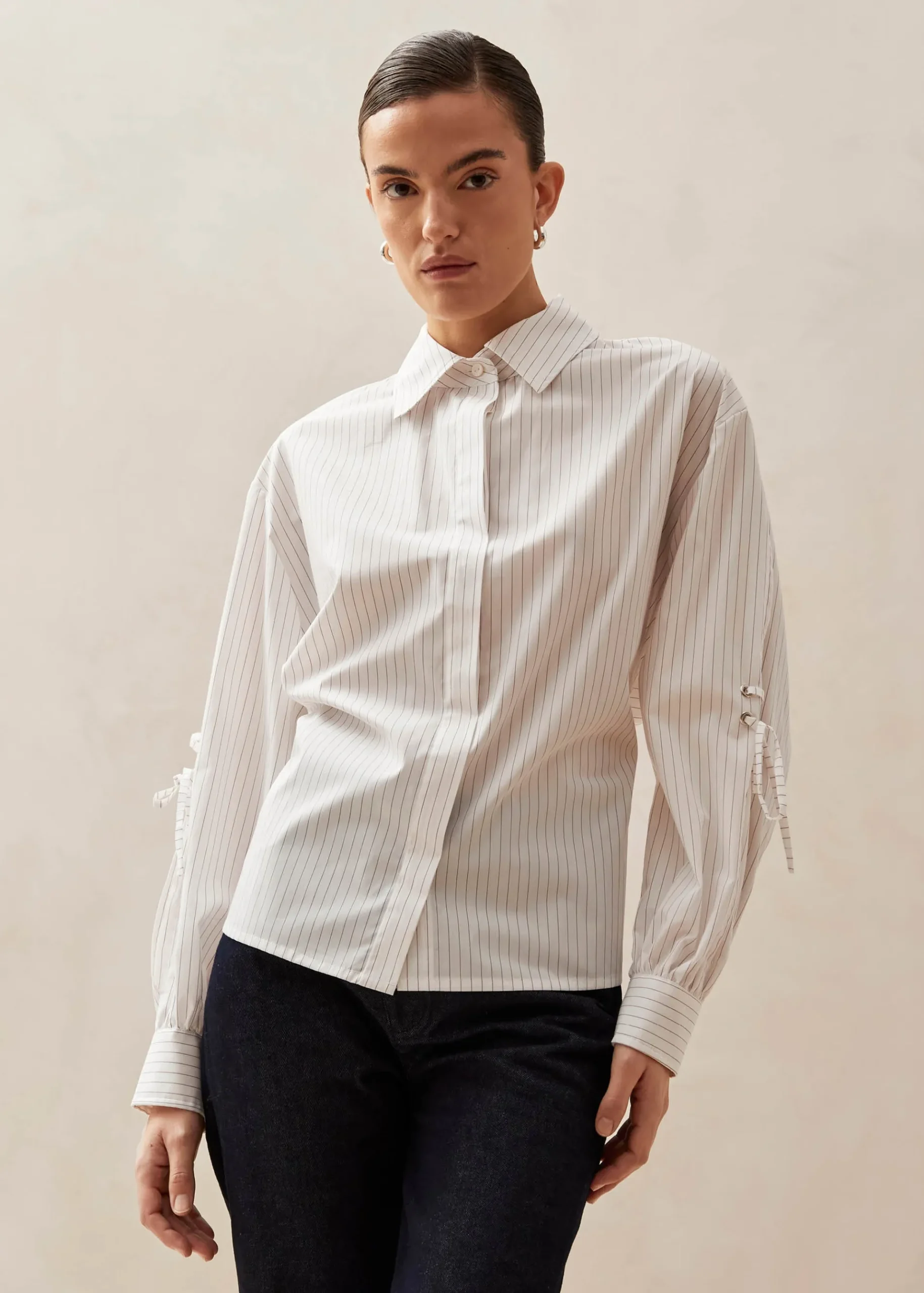 Sugar Red Thin Stripes Shirt