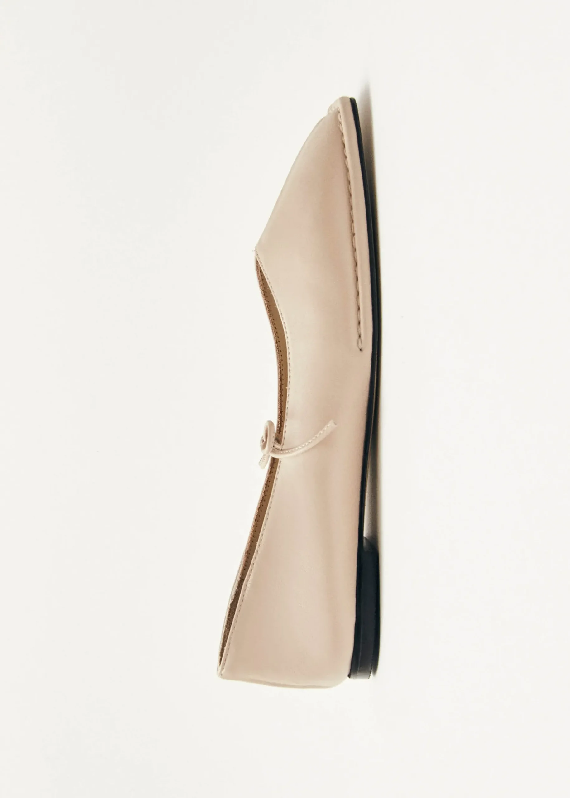Sway Cremefarbene Leder-Ballerinas