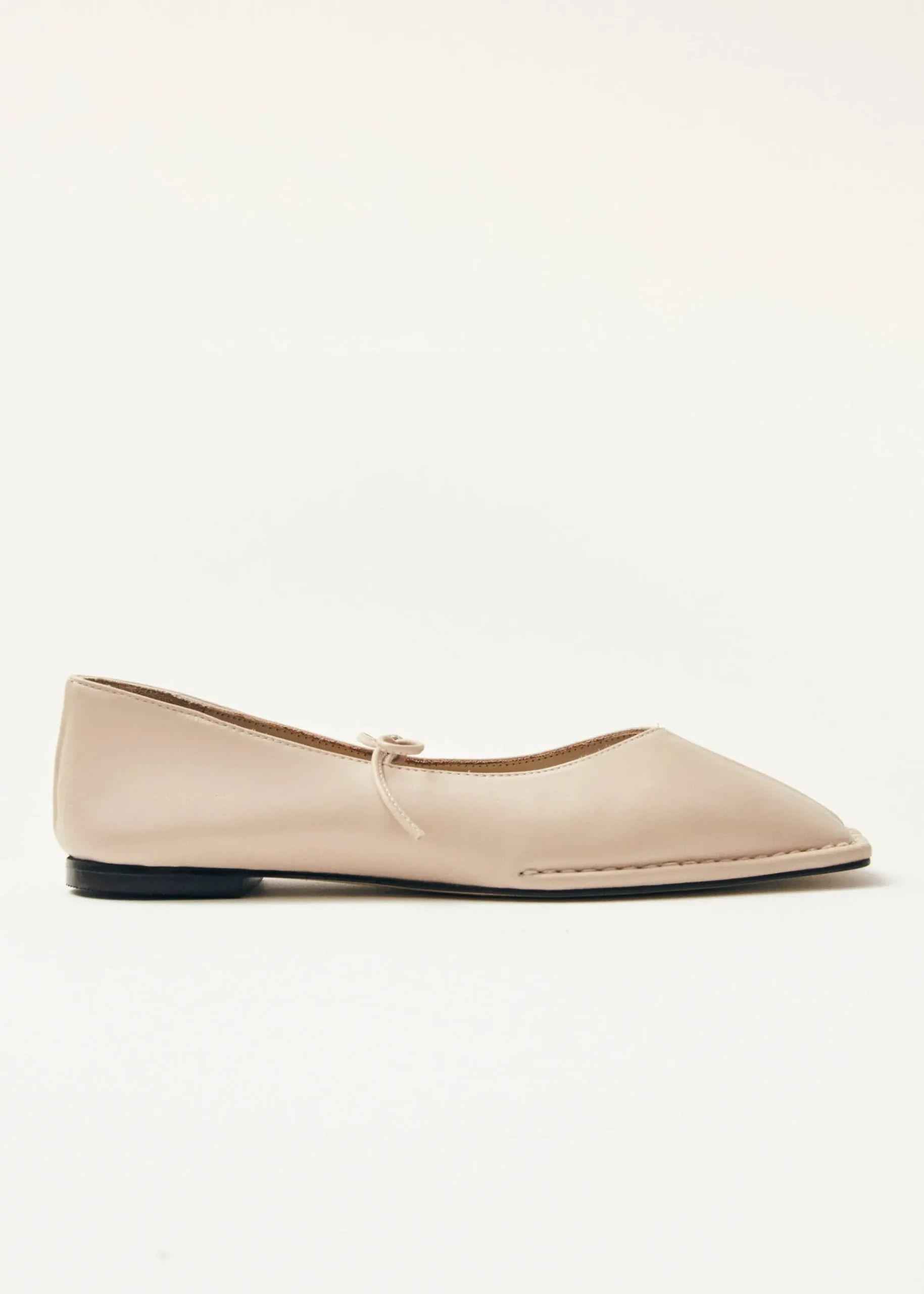 Sway Cremefarbene Leder-Ballerinas