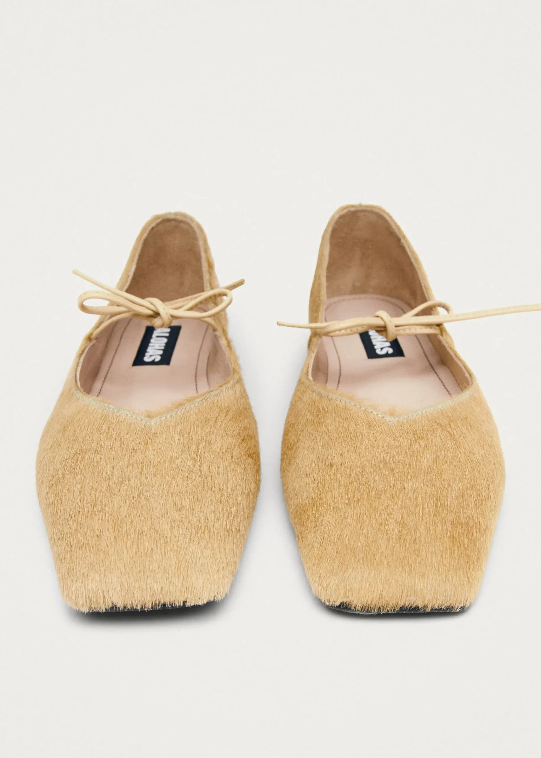 Sway Soft Beige Leder Ballerinas