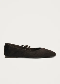 Sway Soft Braune Leder Ballerinas