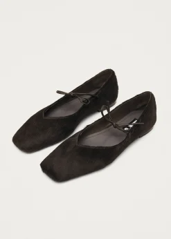 Sway Soft Braune Leder Ballerinas
