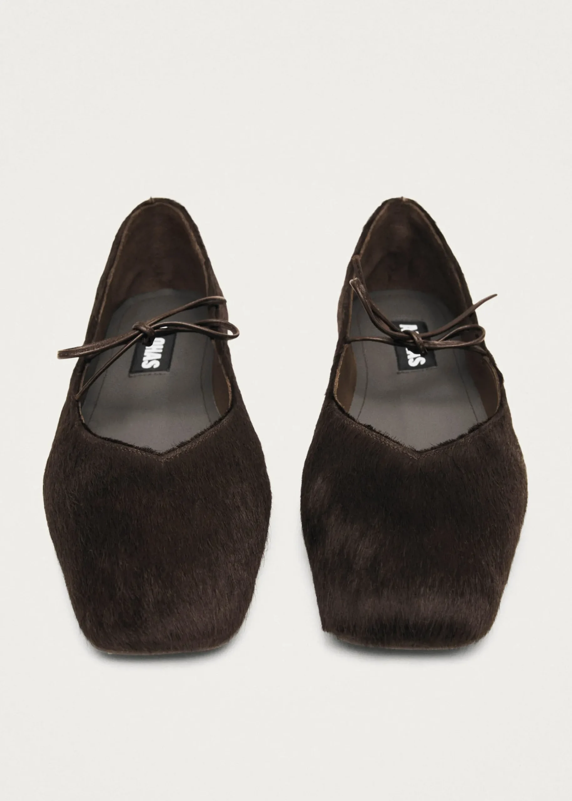 Sway Soft Braune Leder Ballerinas
