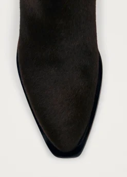 Syd Soft Dunkelbraune Leder Stiefeletten
