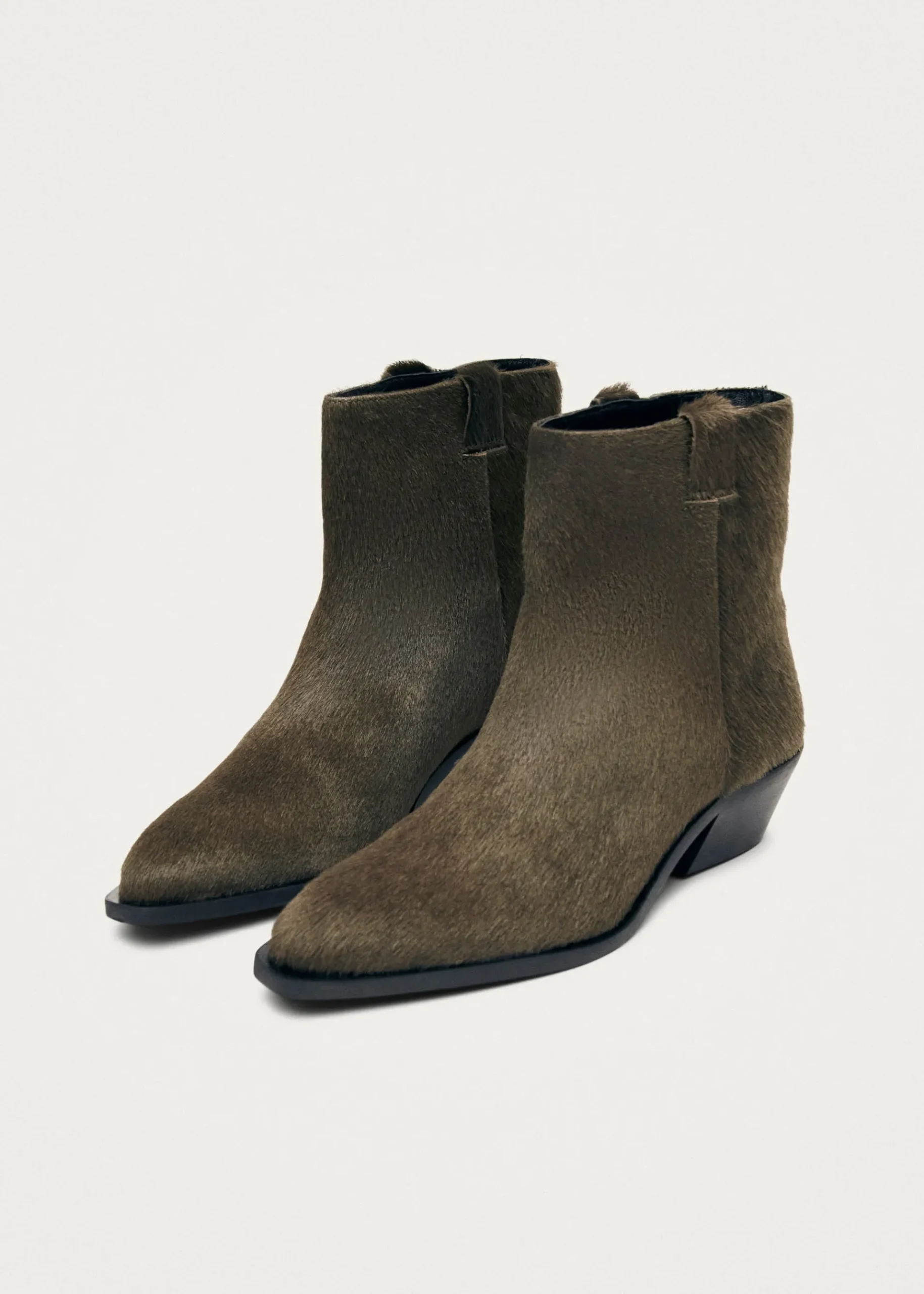 Syd Soft Khaki Leder Stiefeletten