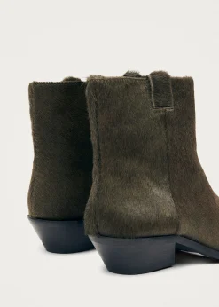 Syd Soft Khaki Leder Stiefeletten