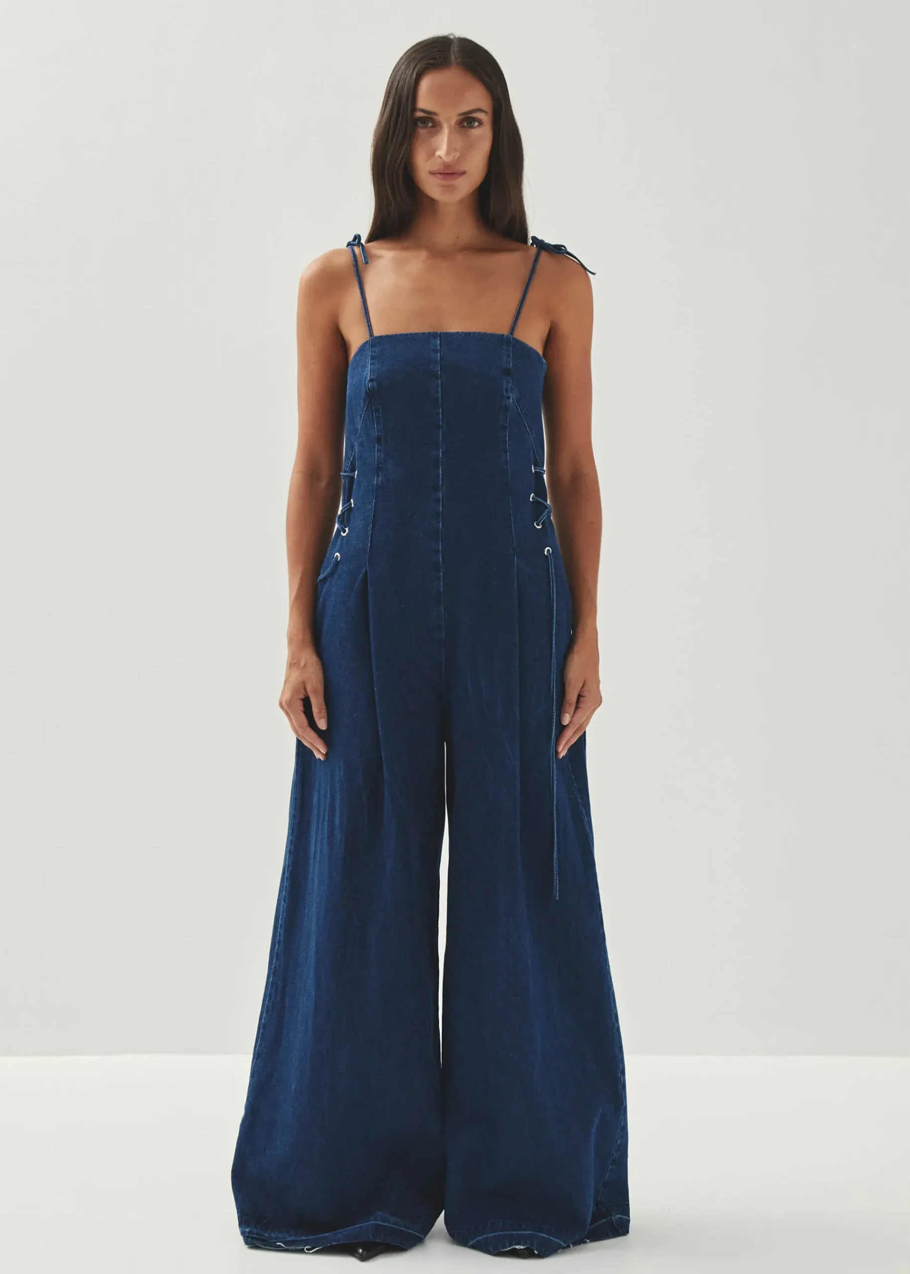 Tania Blauer Denim-Jumpsuit