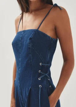 Tania Blauer Denim-Jumpsuit