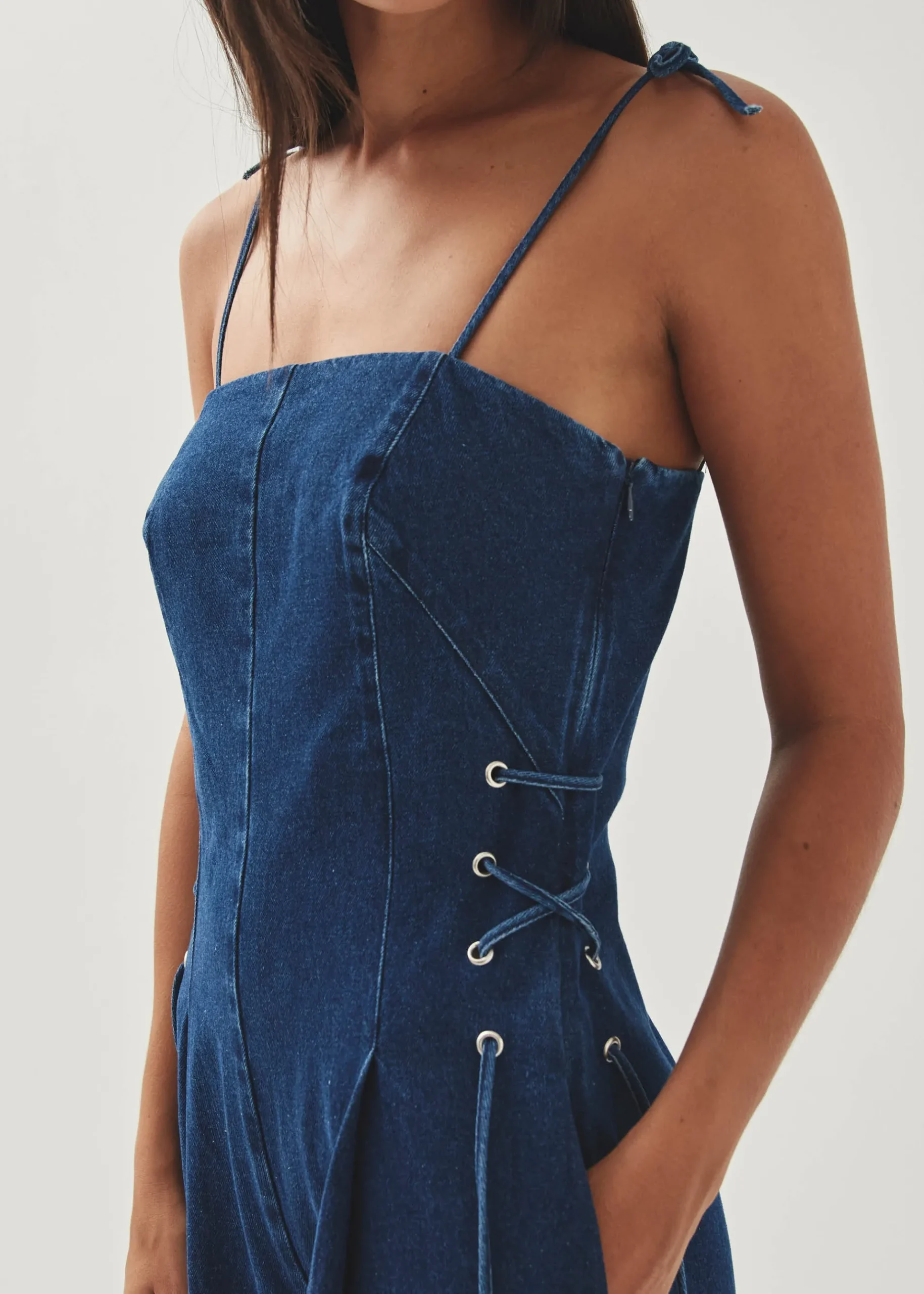 Tania Blauer Denim-Jumpsuit