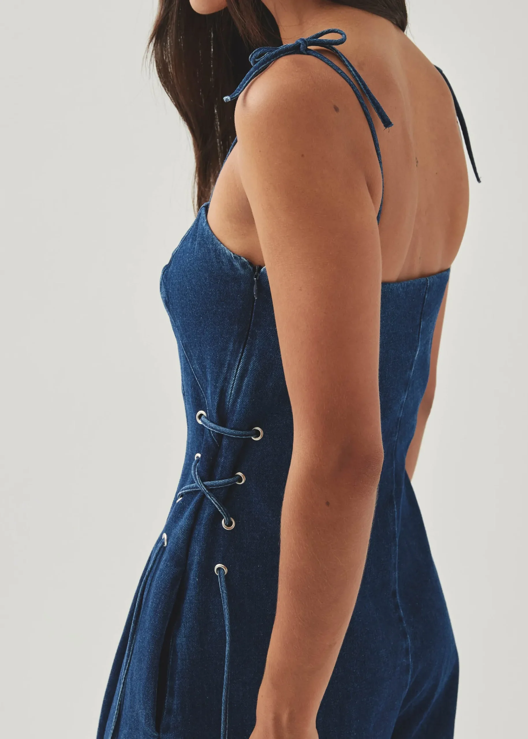 Tania Blauer Denim-Jumpsuit