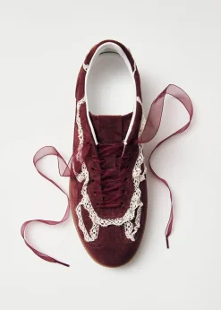 Tb.490 Crochet Burgunder Leder Sneaker