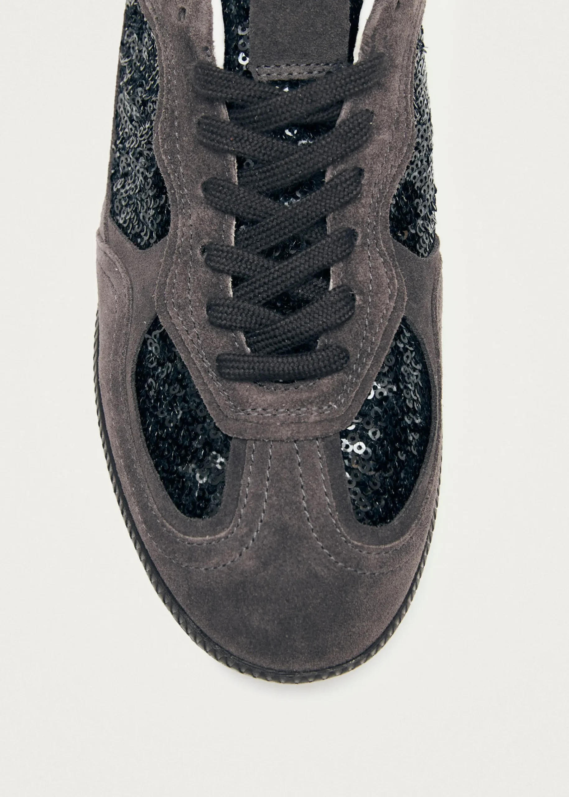 Tb.490 Glint Dunkelgraue Ledersneaker