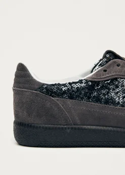 Tb.490 Glint Dunkelgraue Ledersneaker