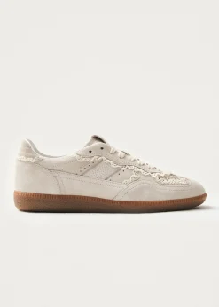 Tb.490 Häkelcreme-Ledersneaker