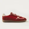 Tb.490 Rife Glänzende Rote Leder-Sneakers