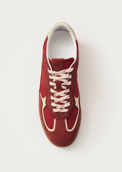 Tb.490 Rife Glänzende Rote Leder-Sneakers