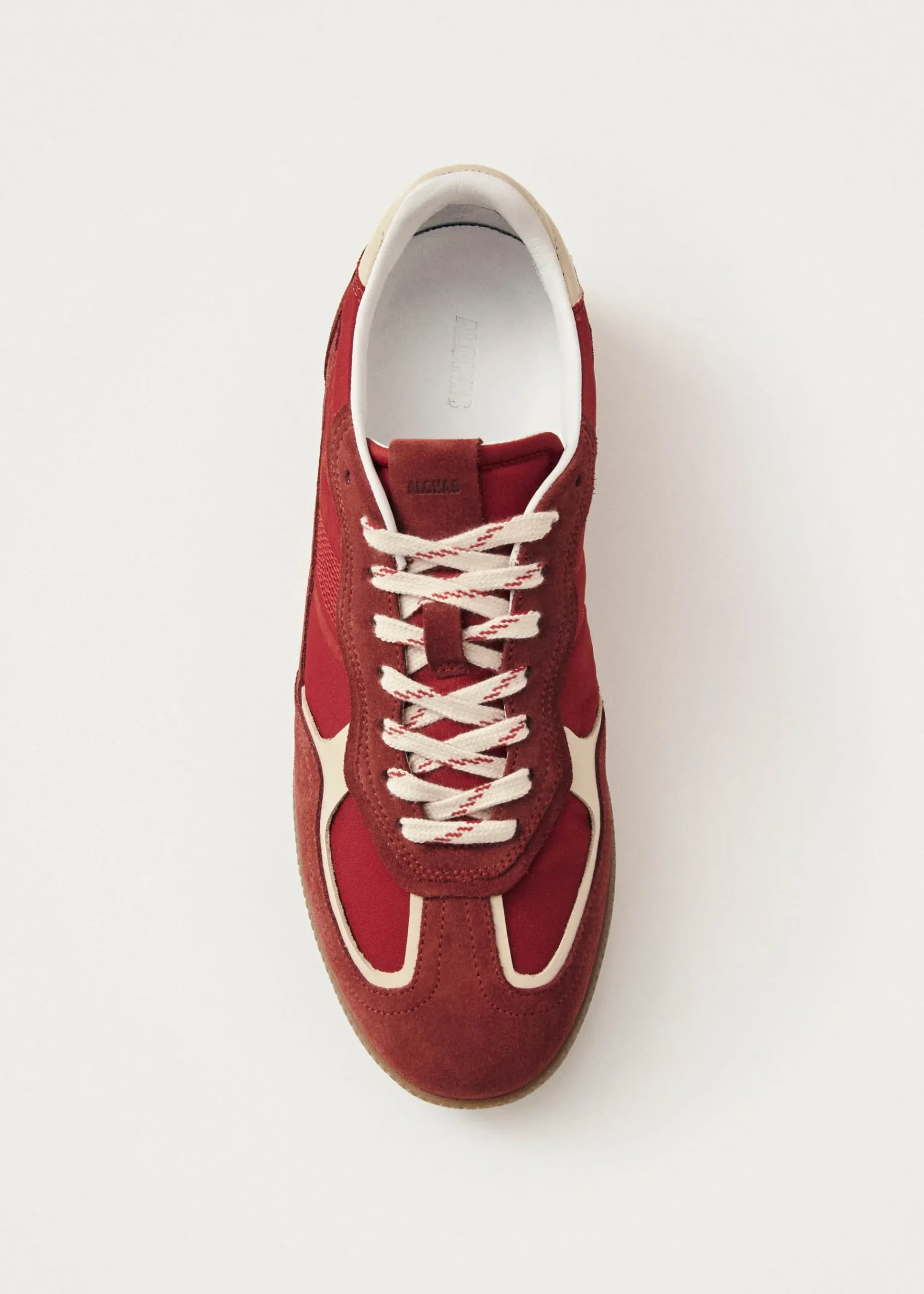 Tb.490 Rife Glänzende Rote Leder-Sneakers