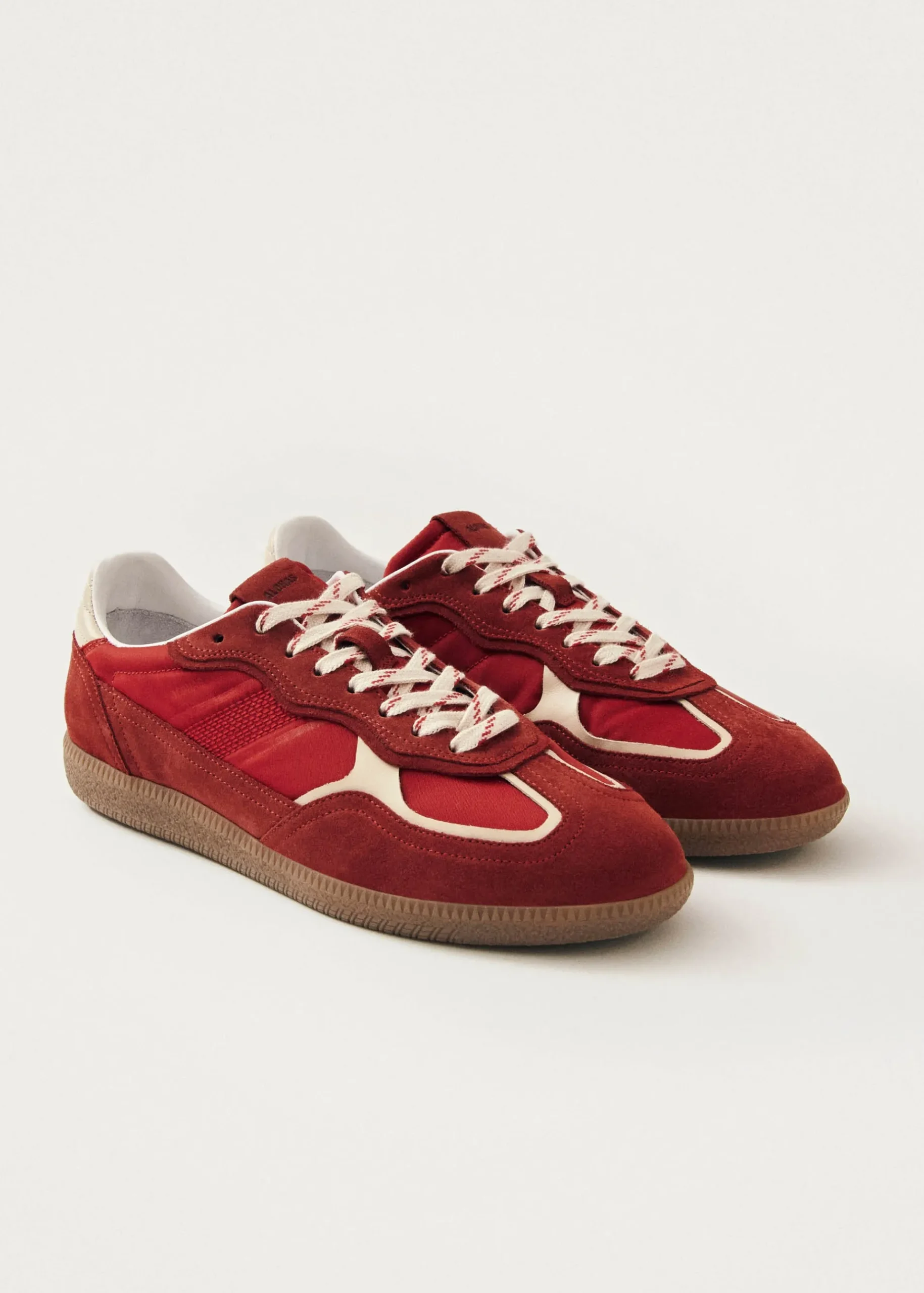 Tb.490 Rife Glänzende Rote Leder-Sneakers