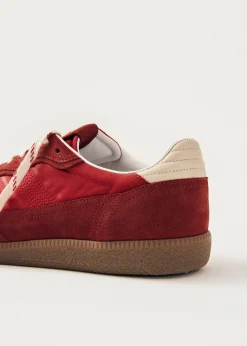 Tb.490 Rife Glänzende Rote Leder-Sneakers