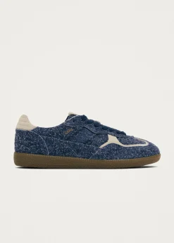 Tb.490 Rife Suede Fuzzy Blaue Ledersneaker