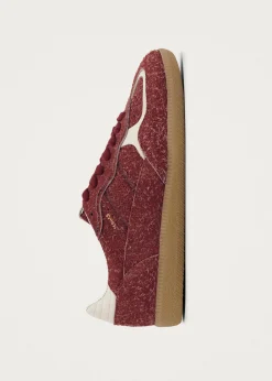 Tb.490 Rife Suede Fuzzy Rote Leder Sneaker