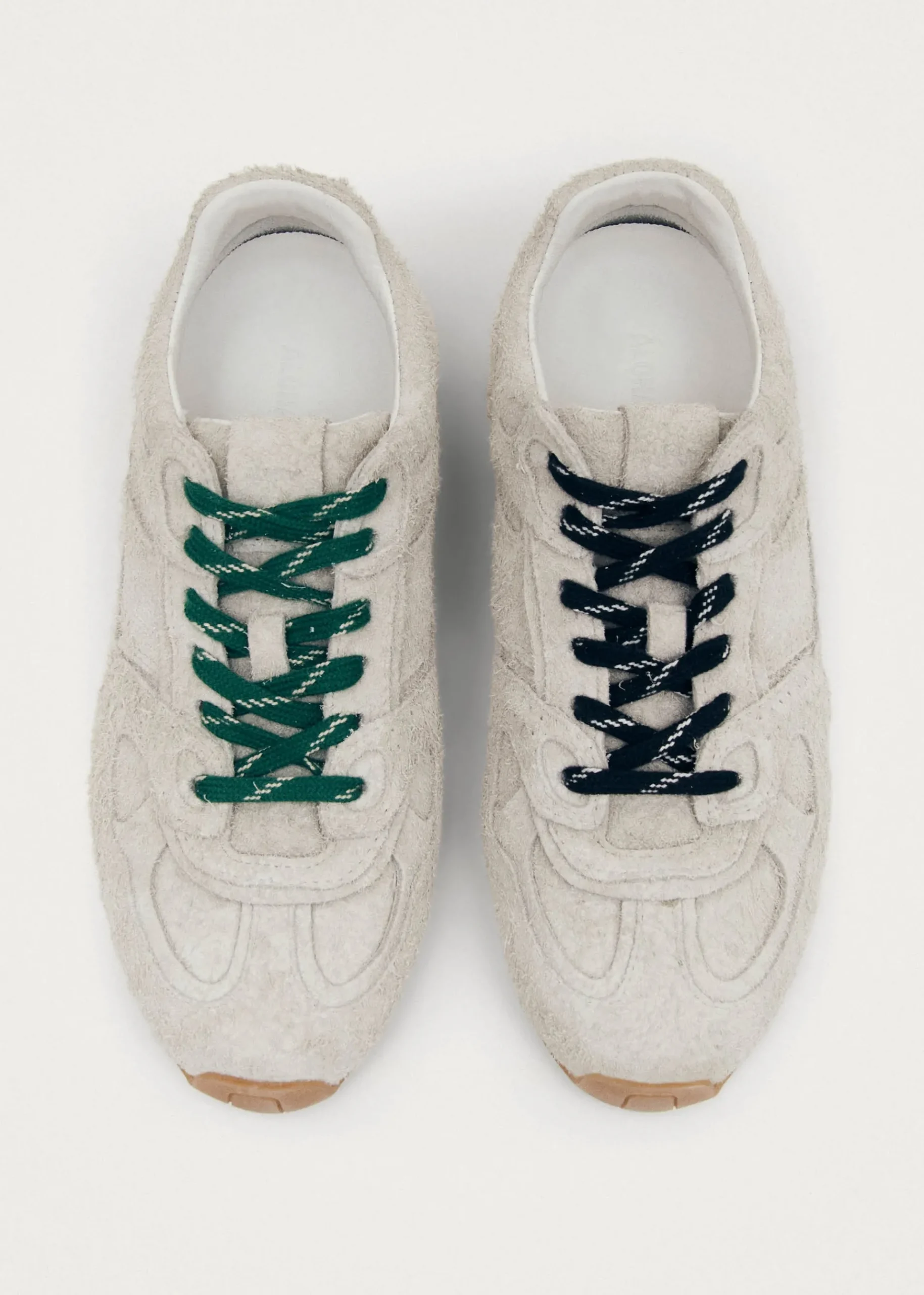 Tb.56 Suede Fuzzy Hellgraue Ledersneaker