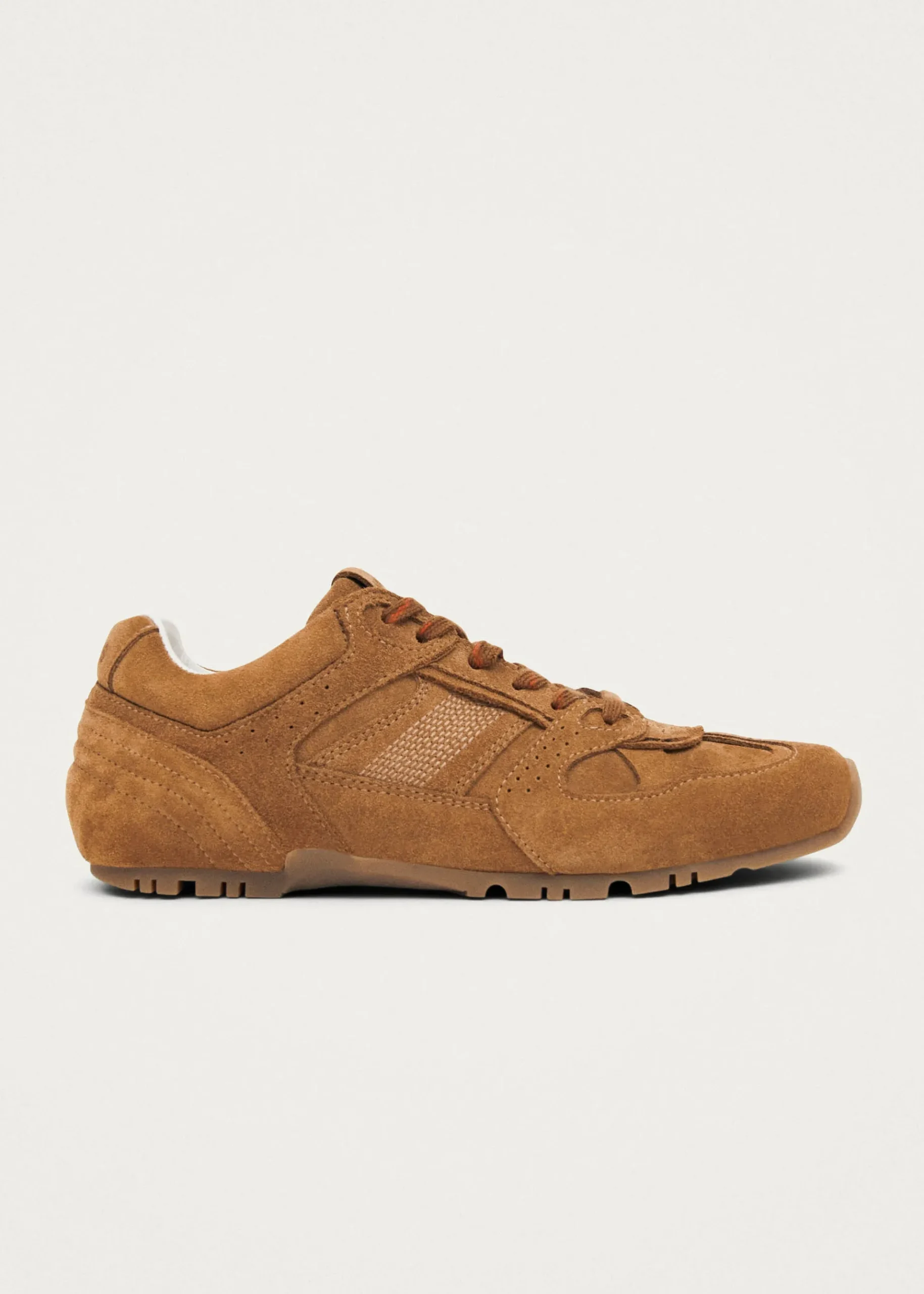 Tb.56 Suede Kamelfarbene Ledersneaker