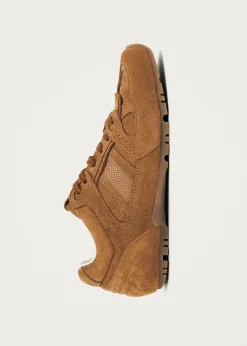 Tb.56 Suede Kamelfarbene Ledersneaker