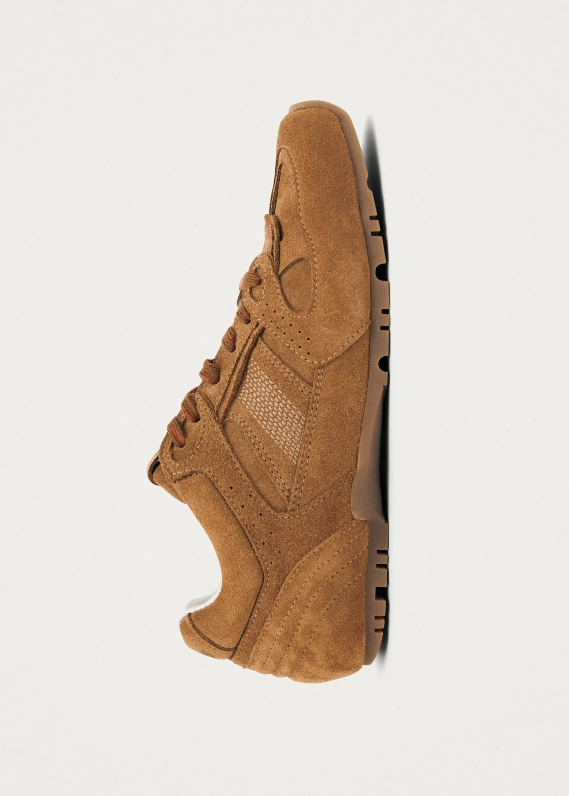 Tb.56 Suede Kamelfarbene Ledersneaker