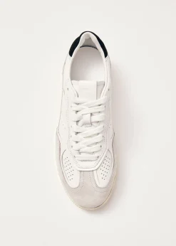 Tb.490 Weiße und schwarze Leder-Sneakers