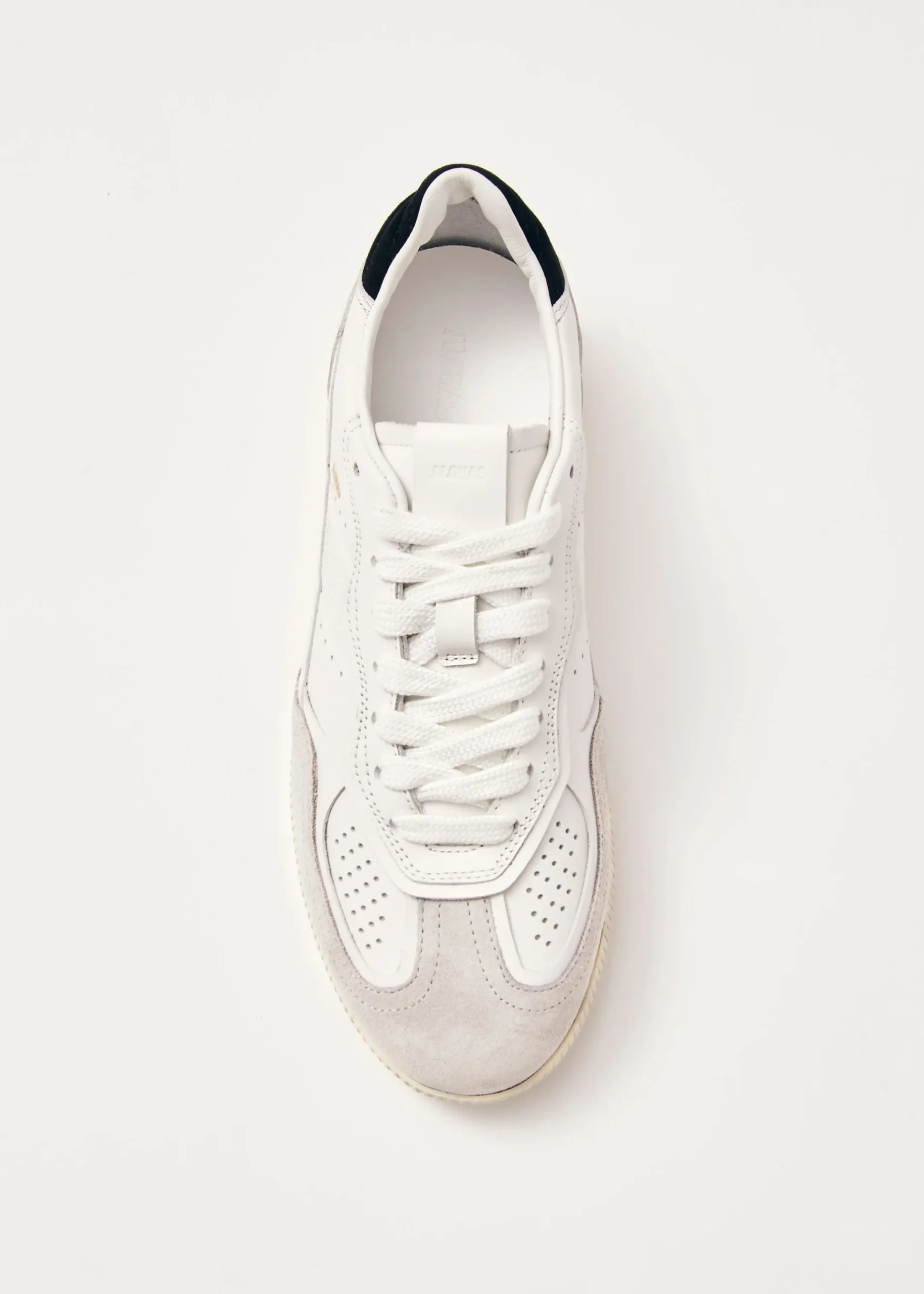 Tb.490 Weiße und schwarze Leder-Sneakers