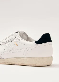 Tb.490 Weiße und schwarze Leder-Sneakers
