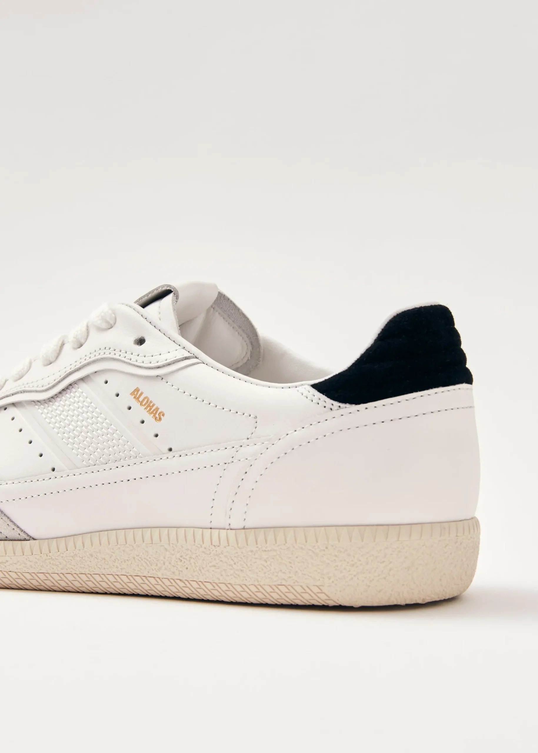 Tb.490 Weiße und schwarze Leder-Sneakers
