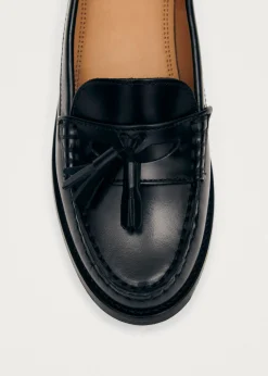 Terrane Schwarze Leder Loafers