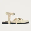 Thalara Onix Creme Leder Ballerinas