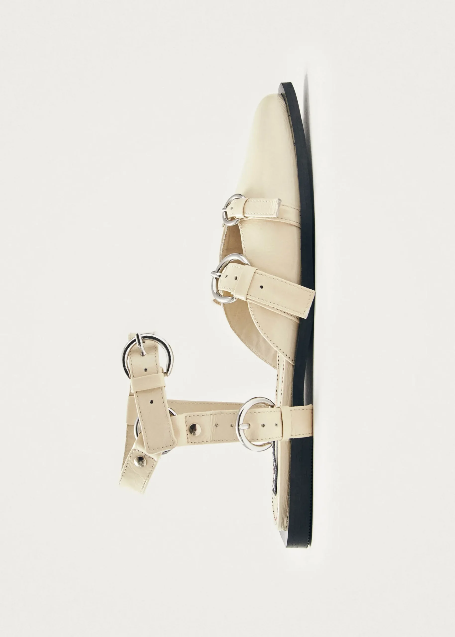 Thalara Onix Creme Leder Ballerinas