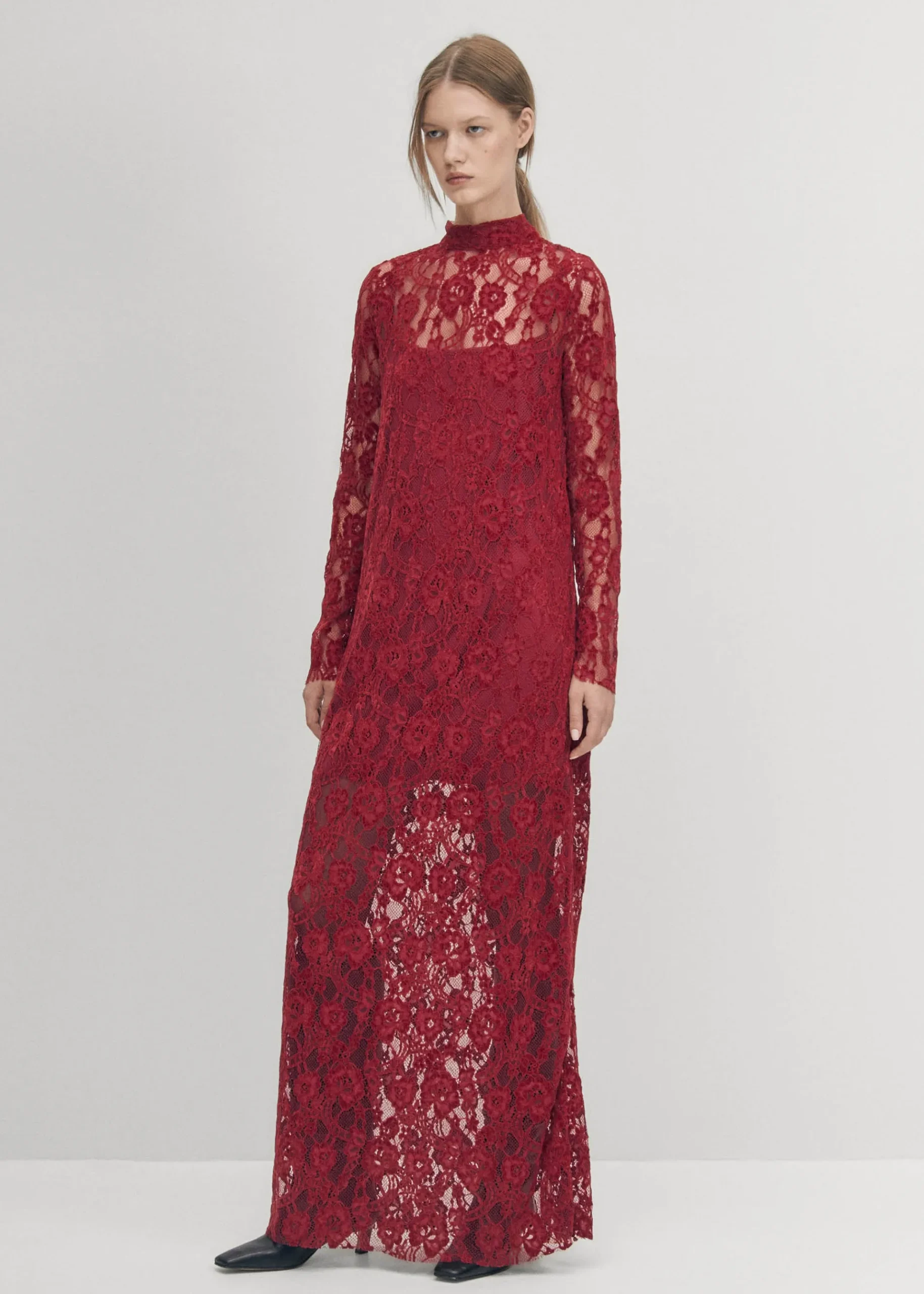 Tiban Lace Wein Kleid